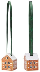 Kerámia karácsonyfadísz készlet 2 db-os 5 cm Gingerbread – Kähler Design