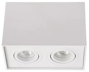 Lucide 22953/02/31 - TUBE 2xGU10/50W/230V fehér spotlámpa