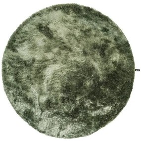 Shaggy szőnyeg Whisper Green o 200 cm kör alakú