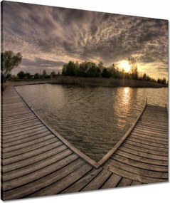 Vászonkép 60x60 Híd Dymaczewben