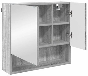 Fürdőszoba bútor szett 3 pcs Szürke sonoma 61 x 35 x 64 cm