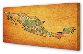Canvas képek színes térkép 120x60 cm