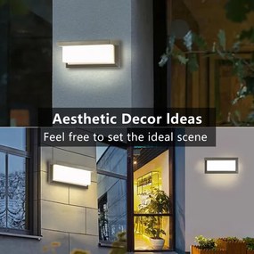 Brilagi - LED dimmelhető kültéri fali lámpatest BRICKY 1xE27/6W/230V 2700-6500K IP54 szürke