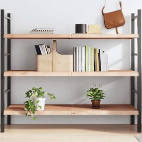 kezeletlen tömör tölgyfa fali polc 140x50x(2-4) cm