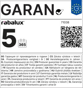 Rabalux 71038 -LED dimmelhető mennyezeti lámpa TESIA LED/60W/230V 3000-6000K+Távirányító