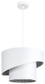 Csillár zsinóron LORI 1×E27/60W/230V Fehér