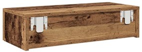 Falipolc fiókokkal régi fa 60x26,5x15 cm műszaki fa