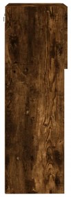 2 db füstös tölgy színű TV-szekrény LED-ekkel 40,5 x 30 x 90 cm