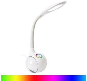 Platinet LED RGB Szabályozható asztali lámpa LED/7W/230V fehér PL0087