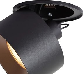 Modern süllyesztett spotlámpa fekete GU10 50mm - Echo