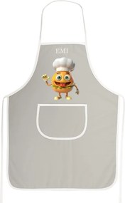 EMI Burger konyhai kötény, Fekete