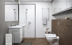 Cersanit Moduo Slim, mosdószekrény 80 cm, fényes szürke, S929-001