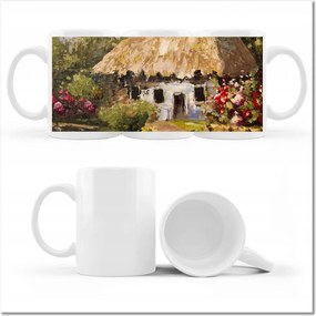 Nyomott mintás bögre Nyaralás a nagypapánál