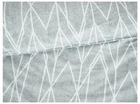 Szürke egyszemélyes krepp ágyneműhuzat 140x200 cm Gray Stripes – B.E.S.