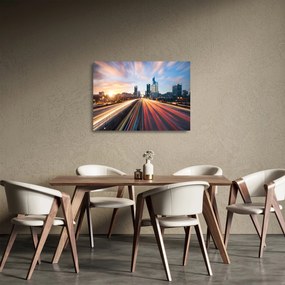 Üveg kép - A nagyváros útja (70x50 cm)