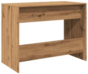 kézműves tölgy színű szerelt fa íróasztal 101 x 50 x 76,5 cm