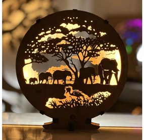 Li-Go 23610/DUB2 - LED dimmelhető asztali dekoráció LED/12W/230V 20x22 cm tölgy