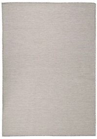 tópszínű lapos szövésű kültéri szőnyeg 140 x 200 cm