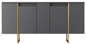 Luxe Anthracite and Gold szekrény