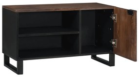 TV Szekrény – 80 x 31,5 x 46 cm Tömör Fa és Műgyanta