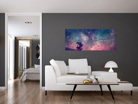 Kép - természetfeletti éjszakai égbolt (120x50 cm)