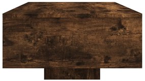 füstös tölgy színű dohányzóasztal LED-lámpákkal 85 x 55 x 31 cm