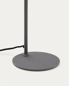 Fekete fém asztali lámpa (magasság 49 cm) Manie – Kave Home