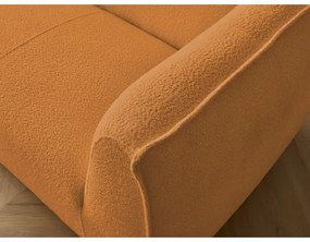 Mustársárga buklé kanapé 242 cm Giorgia – Bobochic Paris