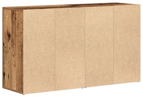 Oldalszekrény Régi fa Tömör újrahasznosított fa 120 x 36 x 69 cm