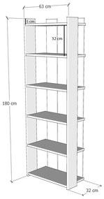 Regál Samiki (antracit + sárga). 1072479