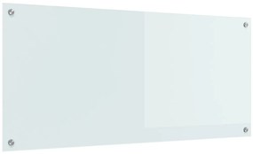 Konyhai Csempe Fehér 110x50x0,6 cm Edzett Üveg