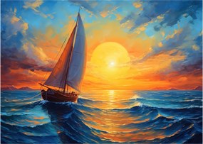 Kép - Vitorlások (70x50 cm)