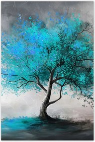 Poszterek 80x120 Kék fa Modern Art