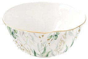 18 részes prémium porcelán étkészlet levél mintás Botanique