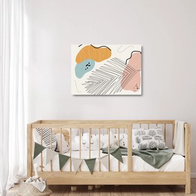 Kép - Levél illusztráció (üvegen) (70x50 cm)
