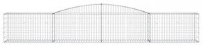 25 db íves horganyzott vas gabion kosár 400x50x60/80 cm