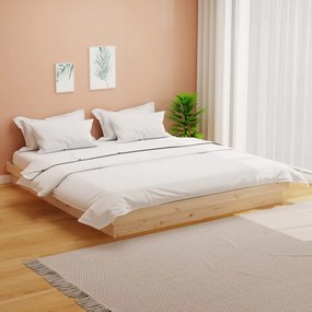 tömör fa ágykeret matrac nélkül 200 x 200 cm
