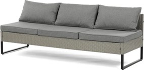 Kerti bútor garnitúra, polyrattan, szürke, AZS-A1915 GREY