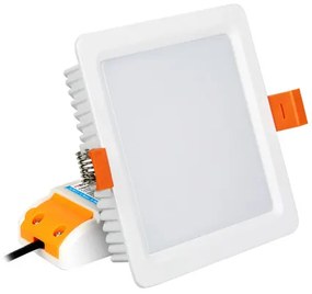RGB-CCT LED panel , 9W , süllyesztett , négyzet , dimmelhető , színes, állítható fehér színárnyalat , SMART , Miboxer (Mi-Light) , FUT064