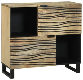 Fiókos szekrény – 80x33,5x75 cm, tömör mangófából készült
