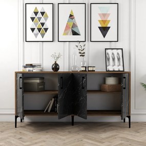 Kiev 160 - Walnut, Black Marble