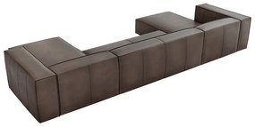 Barna bőr sarokkanapé ("U" alakú) Madame – Windsor &amp; Co Sofas