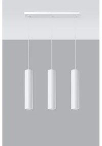 Sollux SL.0325 - Csillár zsinóron LAGOS 3 3xGU10/10W/230V fehér