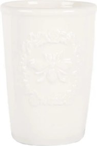 Kerámia bögre fogkefetartó méhecskével 8x12 cm