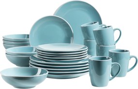 Mäser 24 darabos ELISSA étkészlet – türkizkék fényes