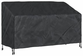 Kerti Pad Borító Fekete 165 x 70 x 65 / 94 cm 600D szövet