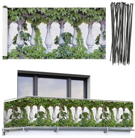 Zöld műanyag erkély belátásgátló 500x85 cm – Maximex