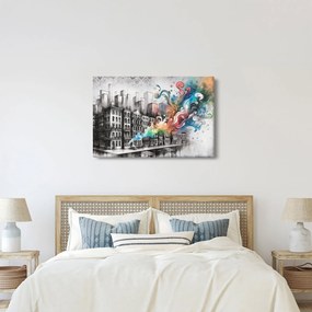 Kép - Ipari élet (90x60 cm)