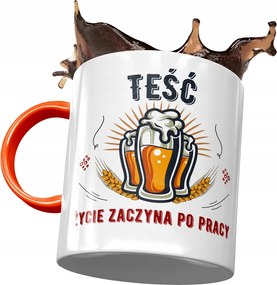 Narancssárga bögre apósnak Anyós ajándék fényképes nyomtatással