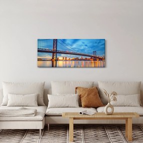 Kép - Benjamin Franklin híd, Philadelphia (120x50 cm)